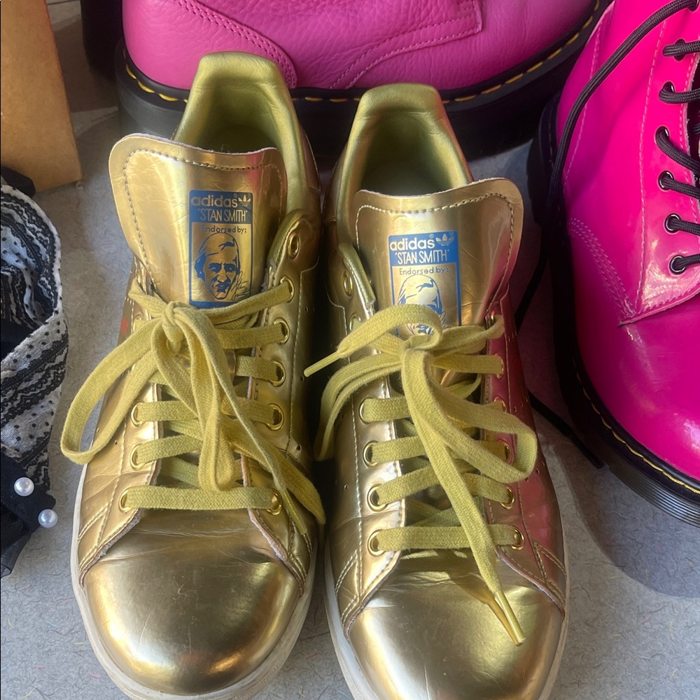 Adidas Stan Smith Metallic Gold Sneakers